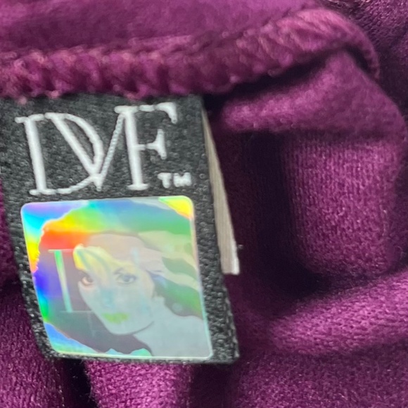 Diane von Furstenberg (DVF) Aurora Wool Sheath Dress, Plum, Size 4 - Picture 14 of 15